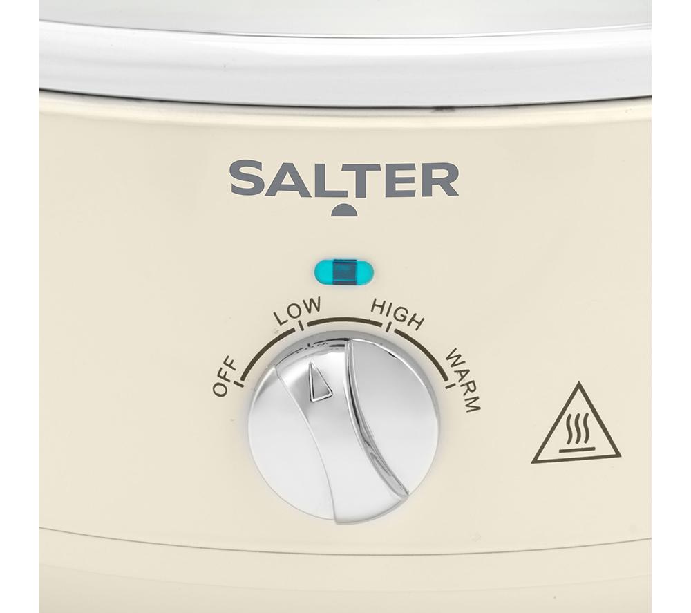 SALTER EK6249CRM Retro Slow Cooker - Cream image number 5 of 6