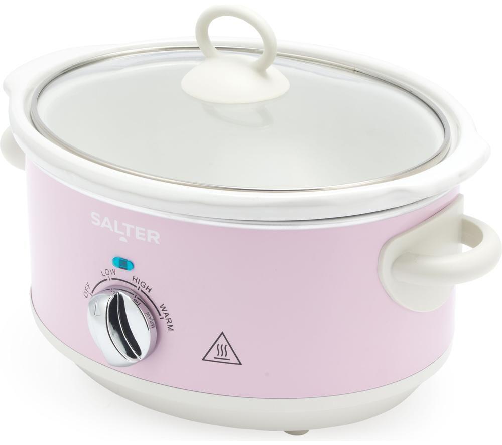 SALTER Retro EK6249PNK Slow Cooker - Pink image number 2 of 6