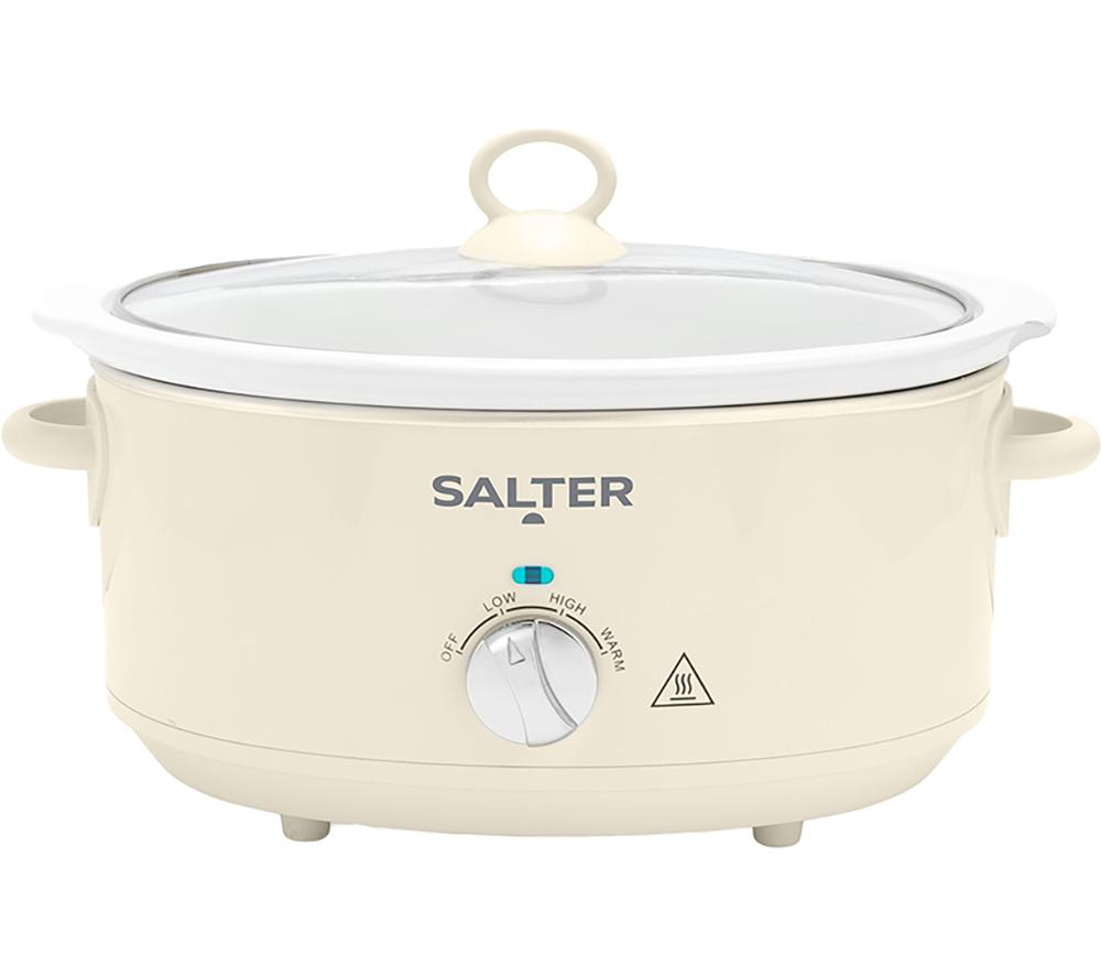 Salter Ek6250crm Retro Slow Cooker - Cream, Cream