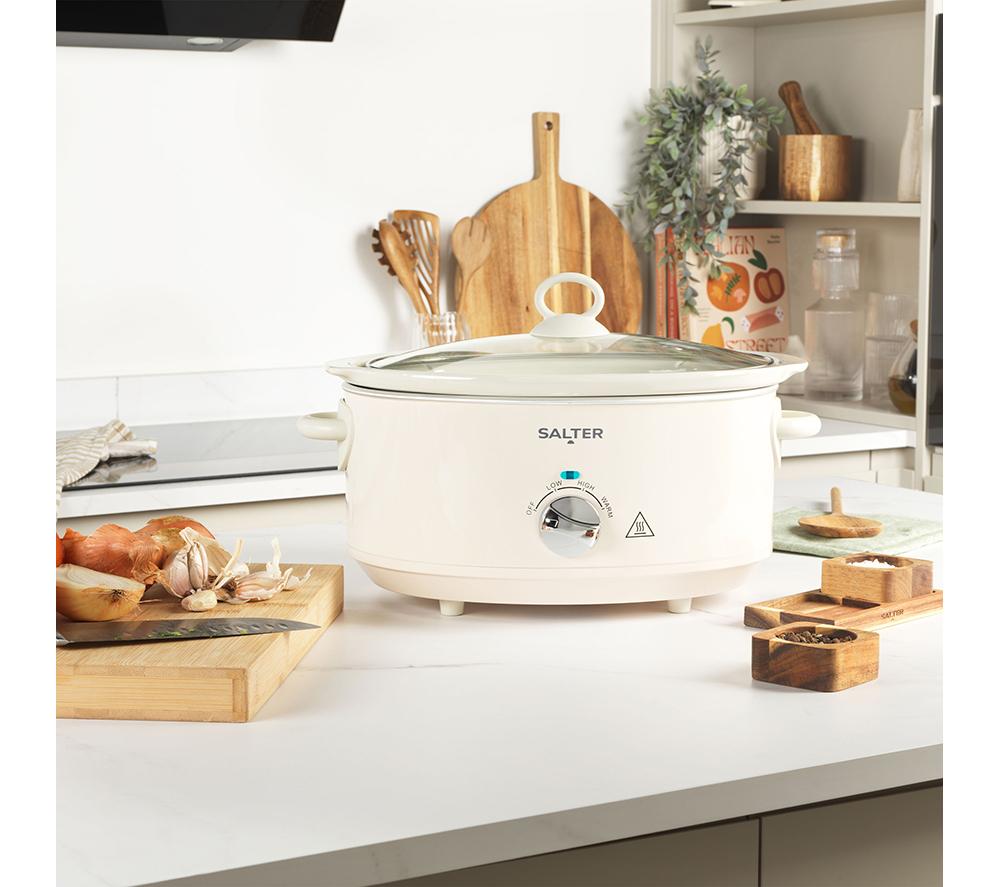SALTER EK6250CRM Retro Slow Cooker - Cream image number 2 of 6