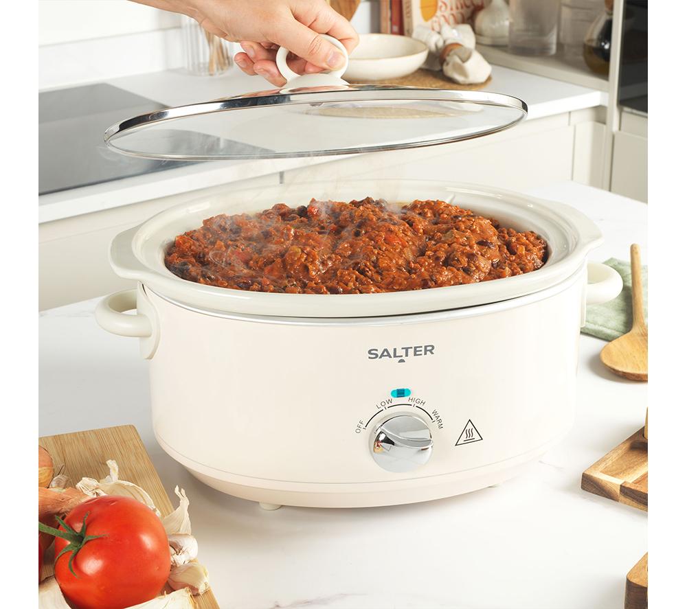 SALTER EK6250CRM Retro Slow Cooker - Cream image number 3 of 6
