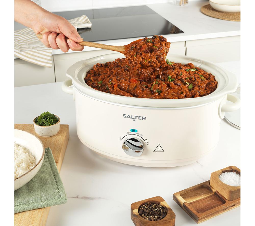 SALTER EK6250CRM Retro Slow Cooker - Cream image number 4 of 6