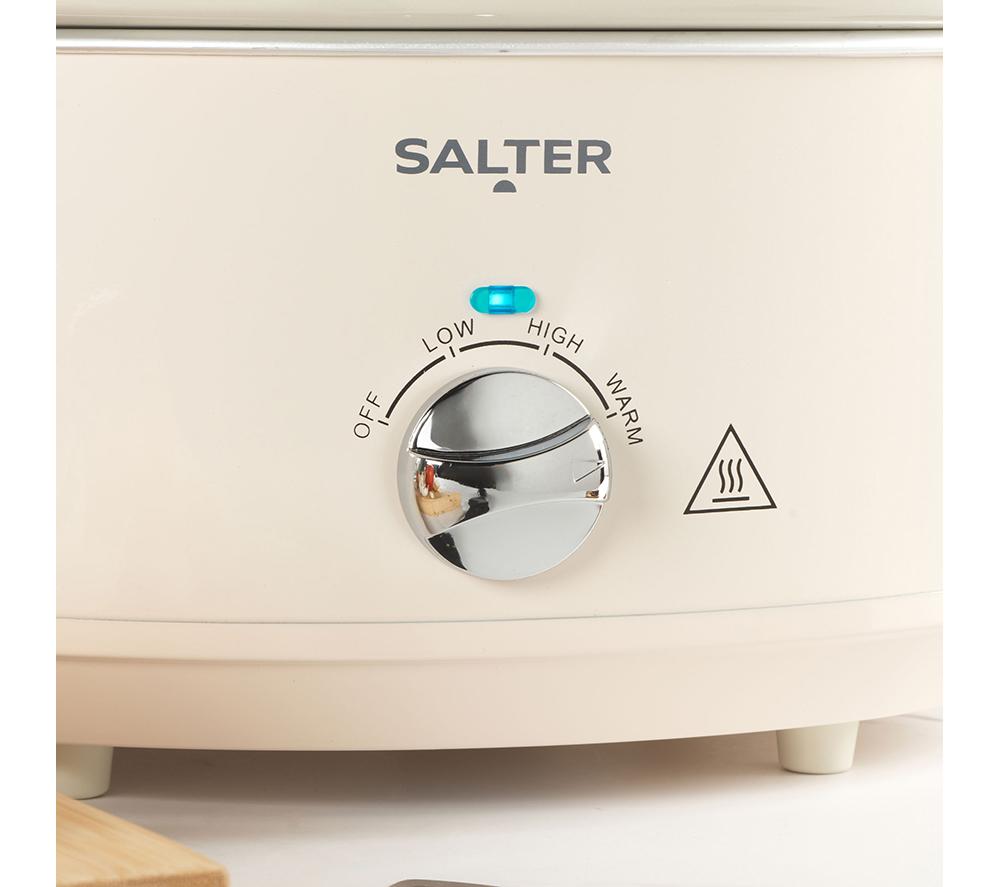 SALTER EK6250CRM Retro Slow Cooker - Cream image number 5 of 6