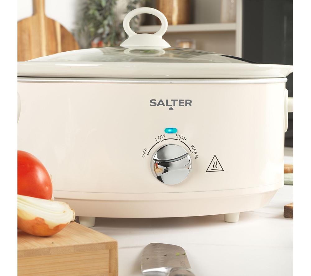 SALTER EK6250CRM Retro Slow Cooker - Cream image number 6 of 6