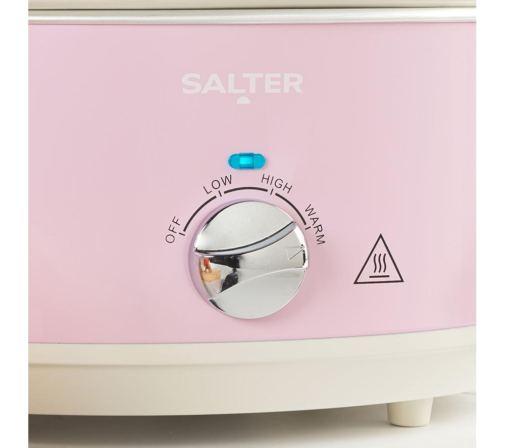 SALTER Retro Slow Cooker - Pink image number 5 of 6