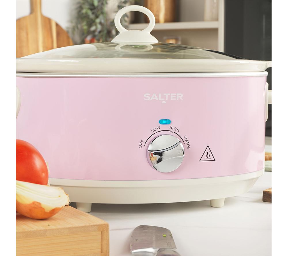 SALTER Retro Slow Cooker - Pink image number 6 of 6