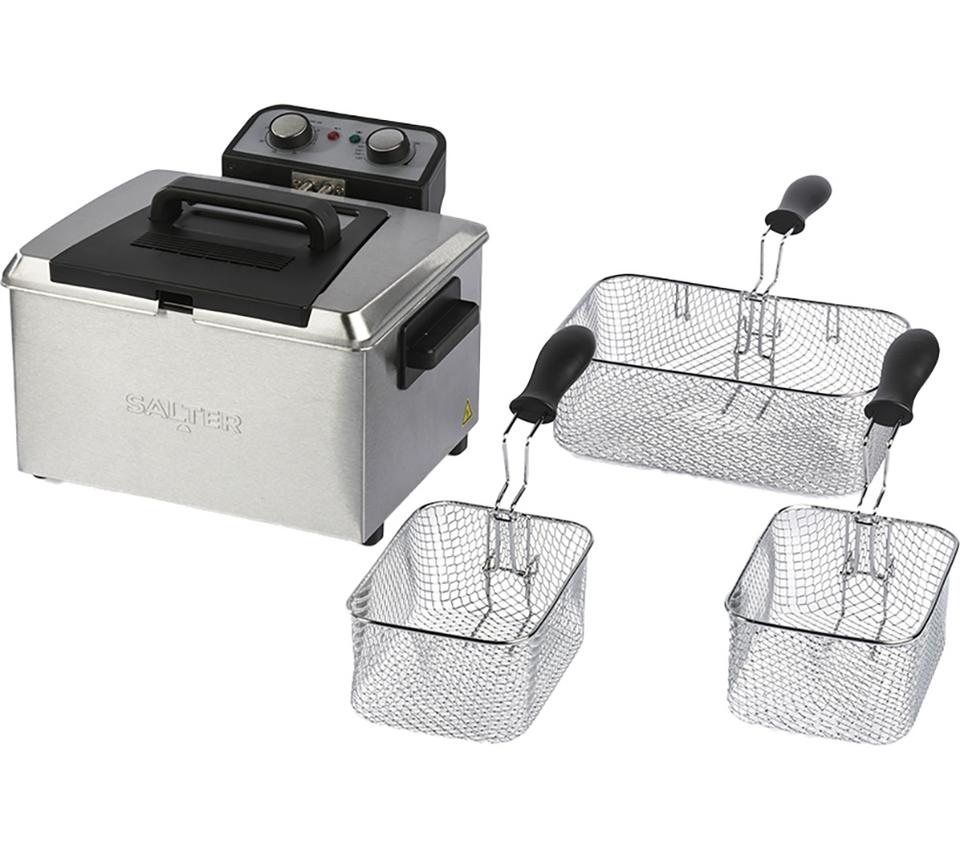 SALTER EK6266 Deep Fryer - Silver