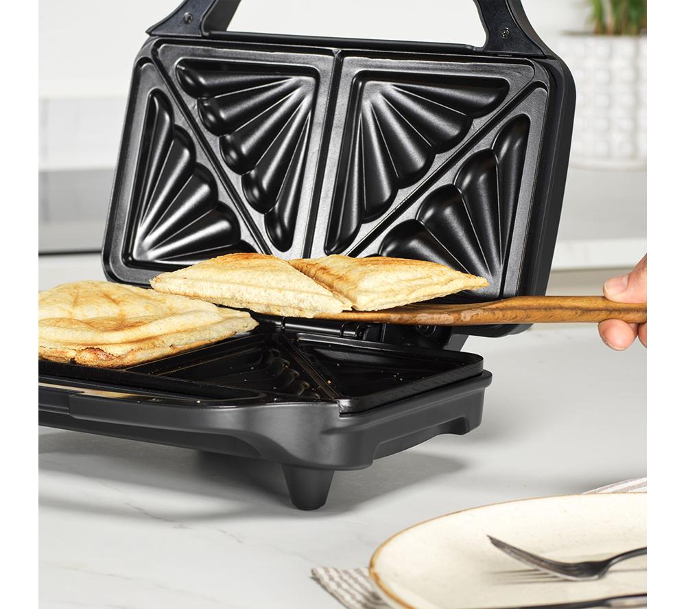 SALTER Kuro EK6344MBLK Sandwich Toaster - Black image number 3 of 6