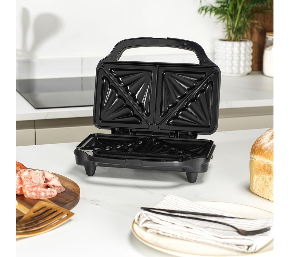 SALTER Kuro EK6344MBLK Sandwich Toaster - Black image number 6 of 6