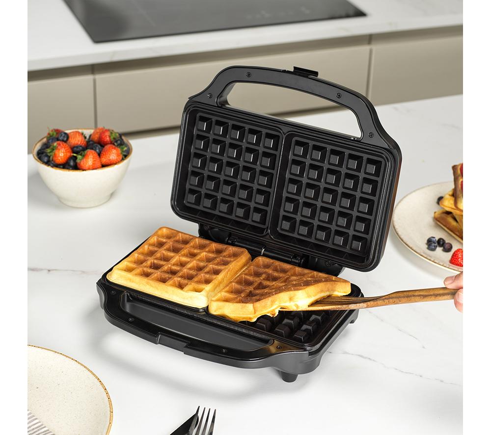 SALTER Kuro XL Waffle Maker - Black image number 2 of 6