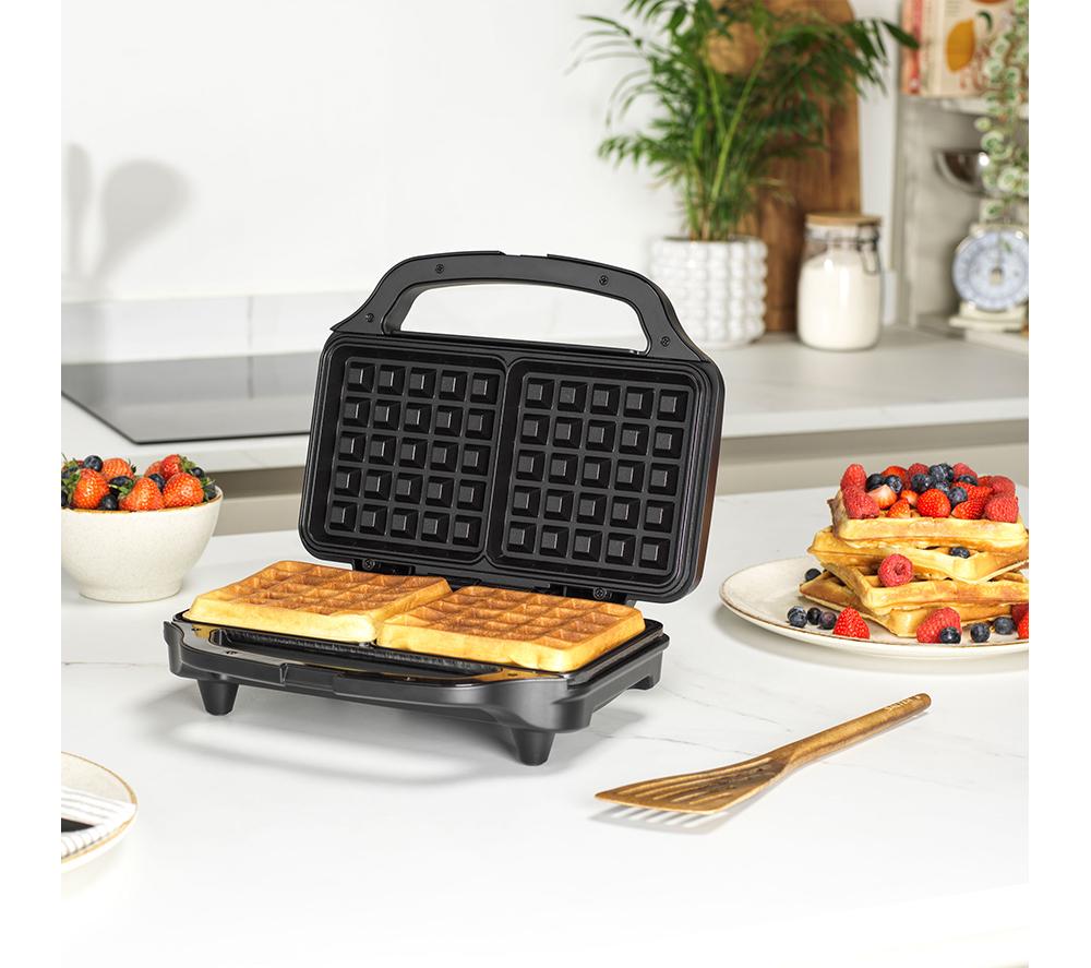 SALTER Kuro XL Waffle Maker - Black image number 4 of 6