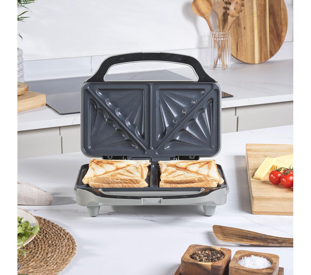SALTER Aspen EK6344MMS Sandwich Toaster - Silver image number 4 of 6