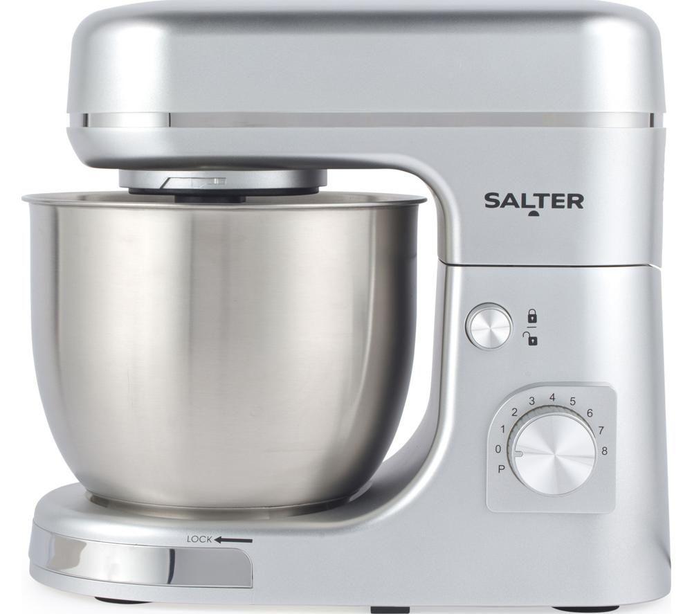 SALTER Aspen EK6147MMS Stand Mixer - Silver, Silver/Grey