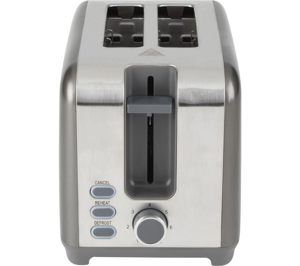 SALTER Cosmos EK4536 2-Slice Toaster - Grey image number 2 of 9