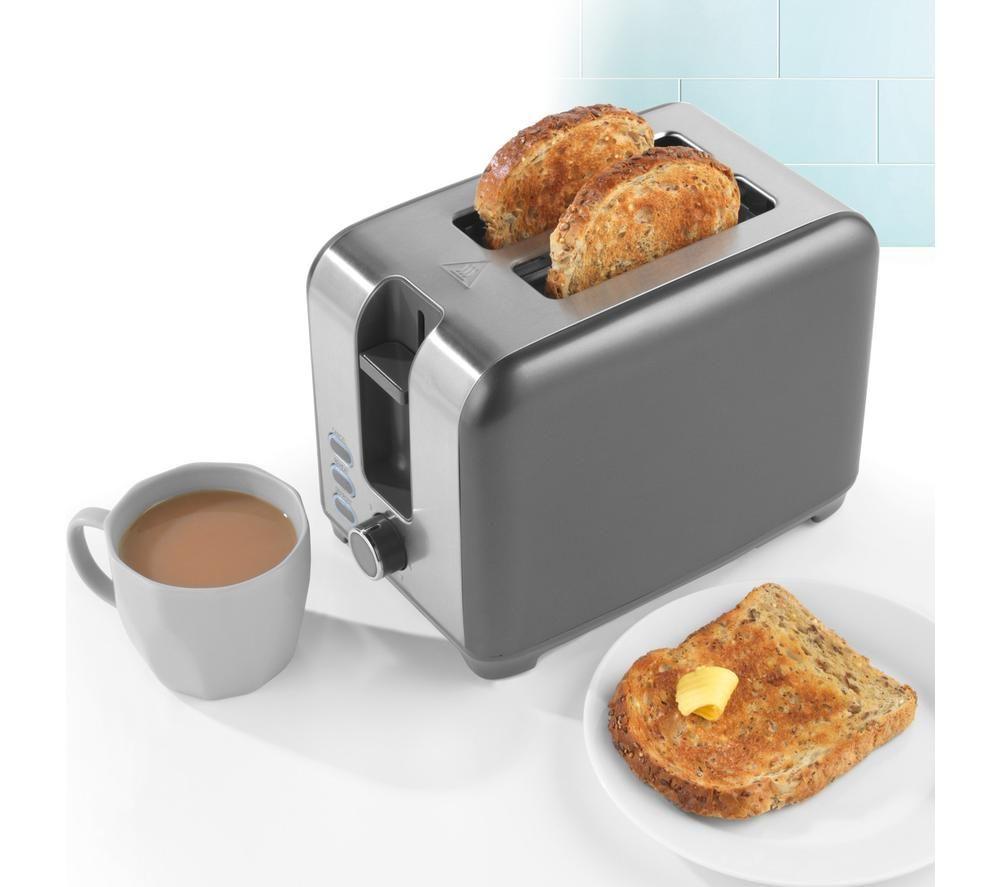 SALTER Cosmos EK4536 2-Slice Toaster - Grey image number 6 of 9