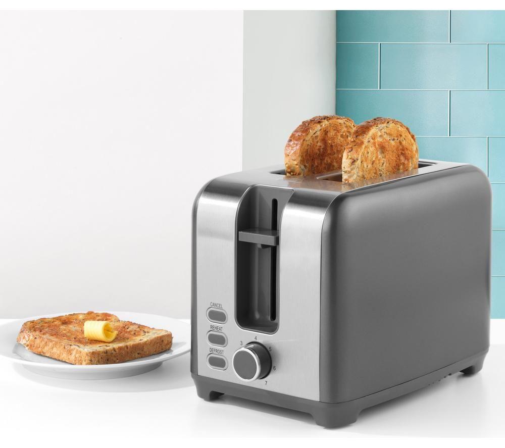 SALTER Cosmos EK4536 2-Slice Toaster - Grey image number 7 of 9