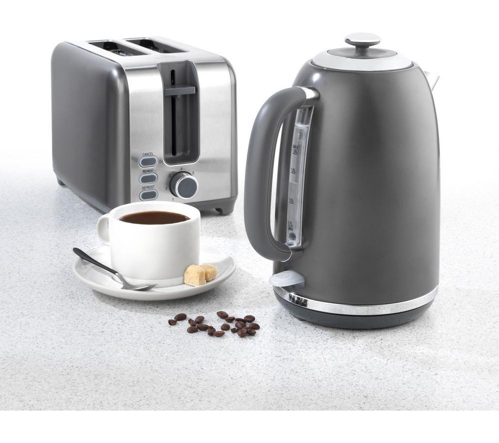 SALTER Cosmos EK4536 2-Slice Toaster - Grey image number 8 of 9