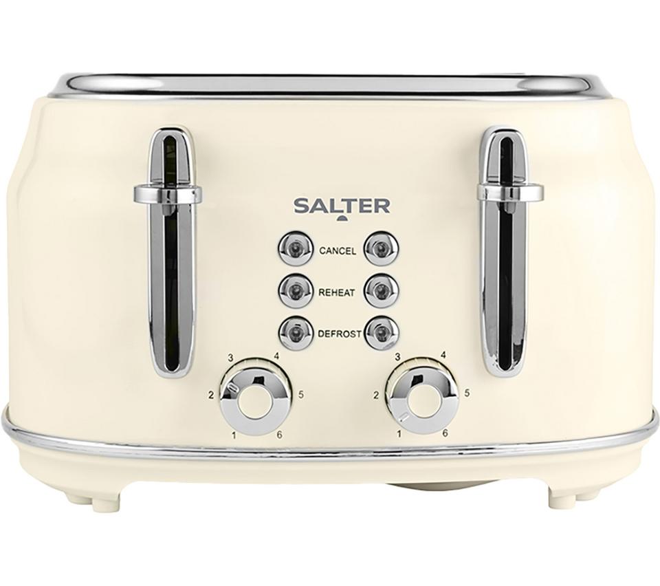 SALTER Retro EK5739CRM 4-Slice Toaster - Cream