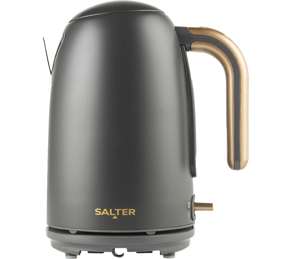 Salter Pebble Ek6085cb Jug Kettle - Charcoal, Silver/Grey