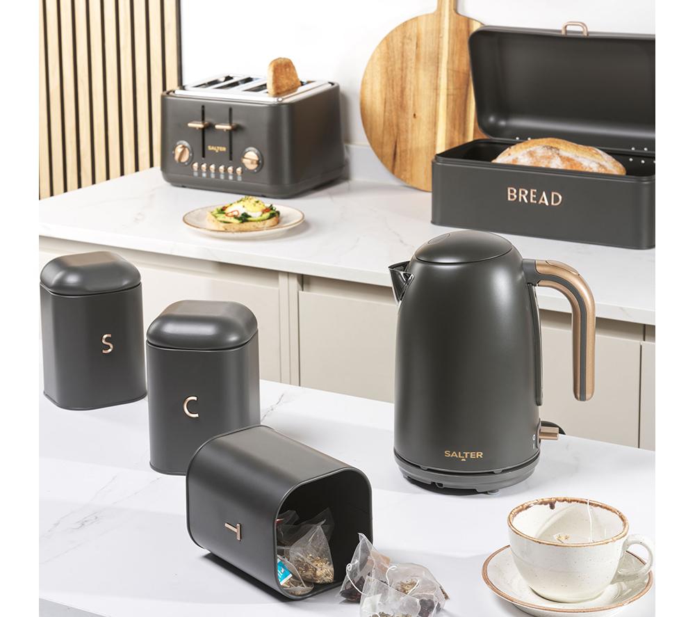 SALTER Pebble EK5823CB 4-Slice Toaster - Charcoal image number 2 of 6
