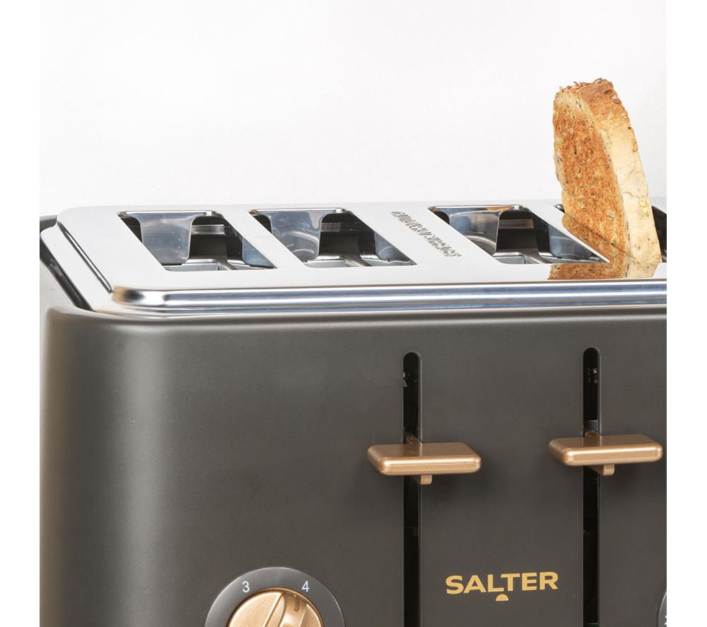 SALTER Pebble EK5823CB 4-Slice Toaster - Charcoal image number 6 of 6