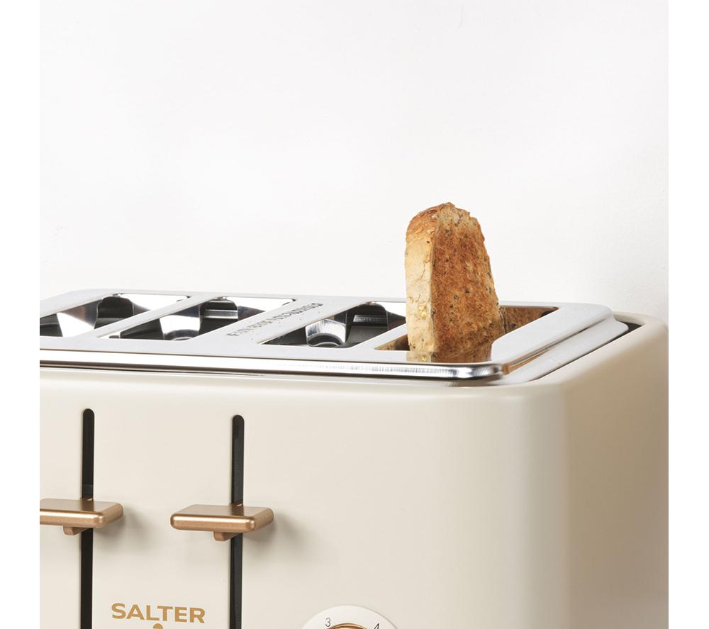 SALTER Pebble EK5823OB 4-Slice Toaster - Stone image number 6 of 6