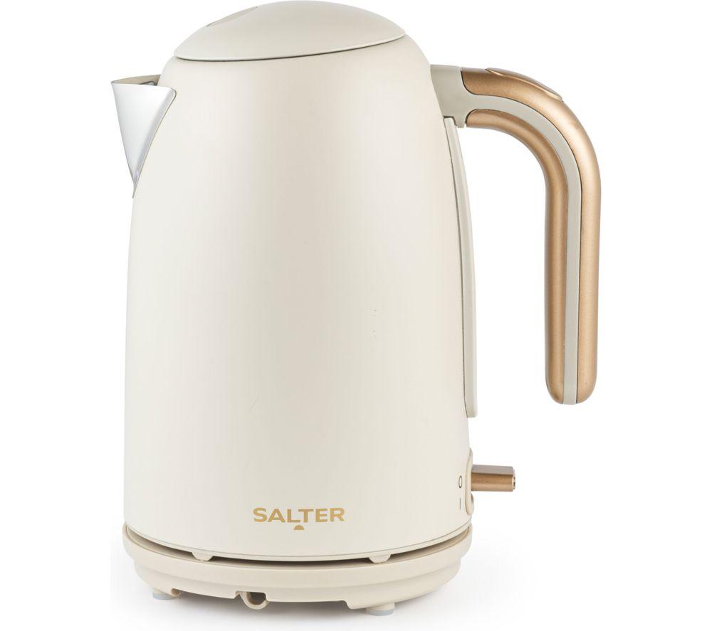 SALTER COMBO-9355 Pebble Jug Kettle & 4-Slice Toaster Bundle - Stone image number 2 of 3