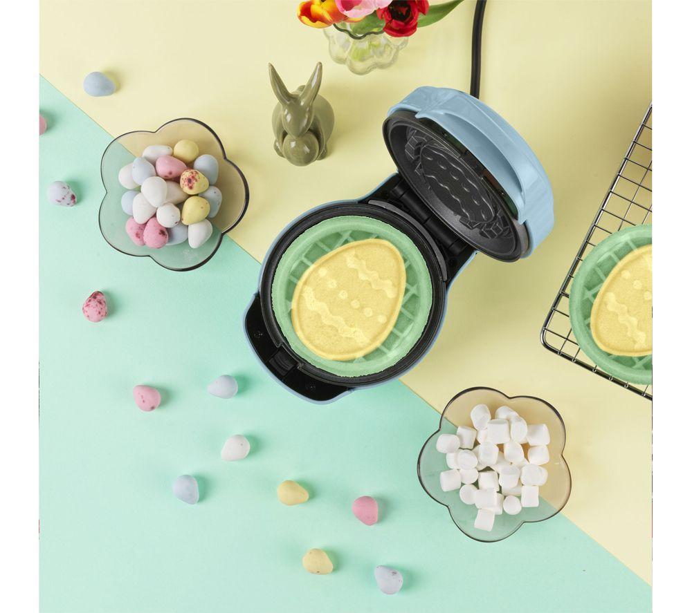 GILES & POSNER 5-in-1 Mini Waffle Maker - Blue image number 3 of 5
