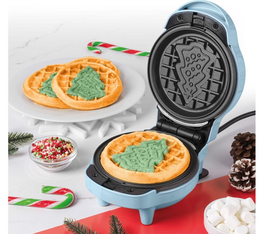GILES & POSNER 5-in-1 Mini Waffle Maker - Blue image number 4 of 5