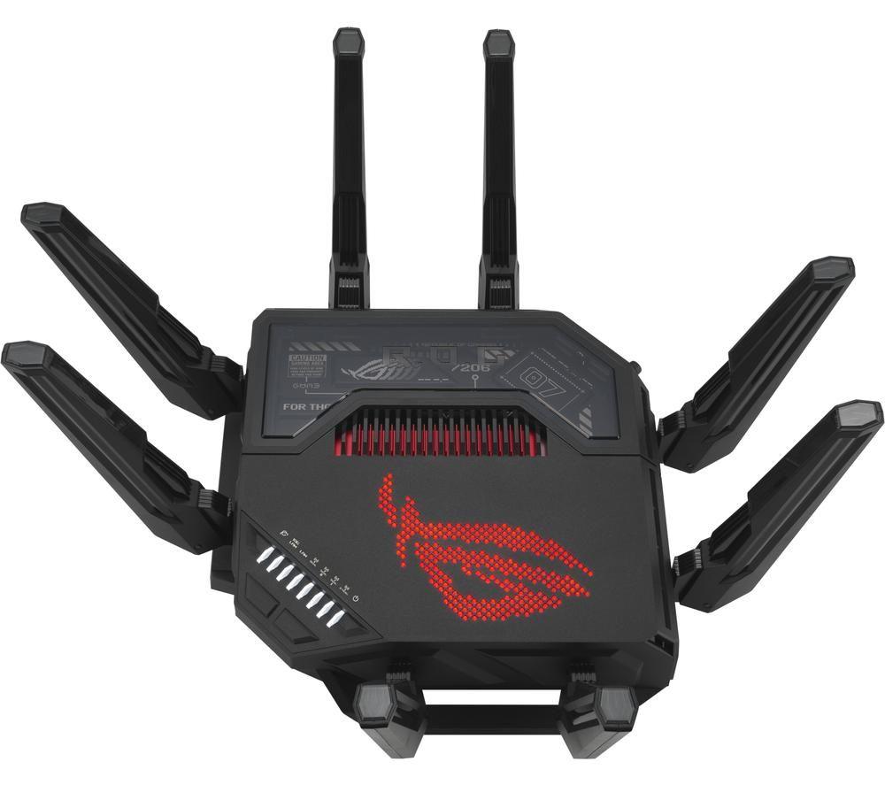 ASUS ROG Rapture GT-BE98 WiFi Cable & Fibre Router - BE 25000, Quad-band image number 3 of 19