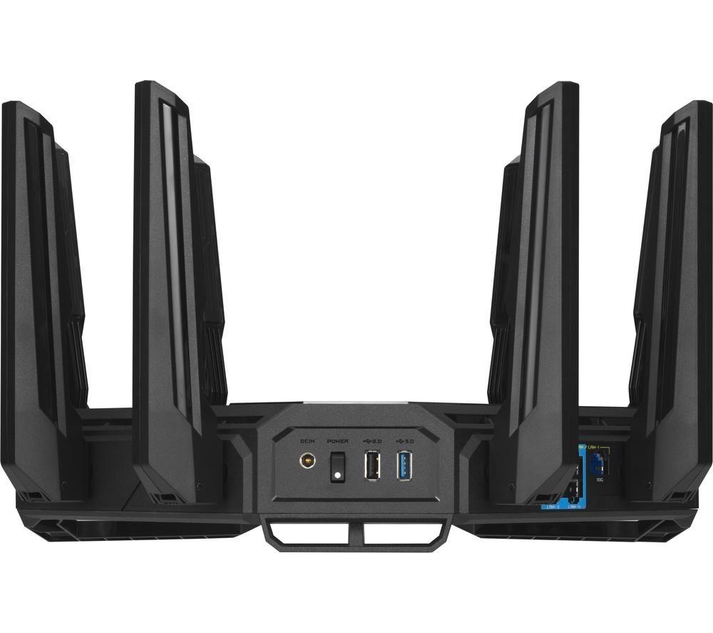 ASUS ROG Rapture GT-BE98 WiFi Cable & Fibre Router - BE 25000, Quad-band image number 7 of 19