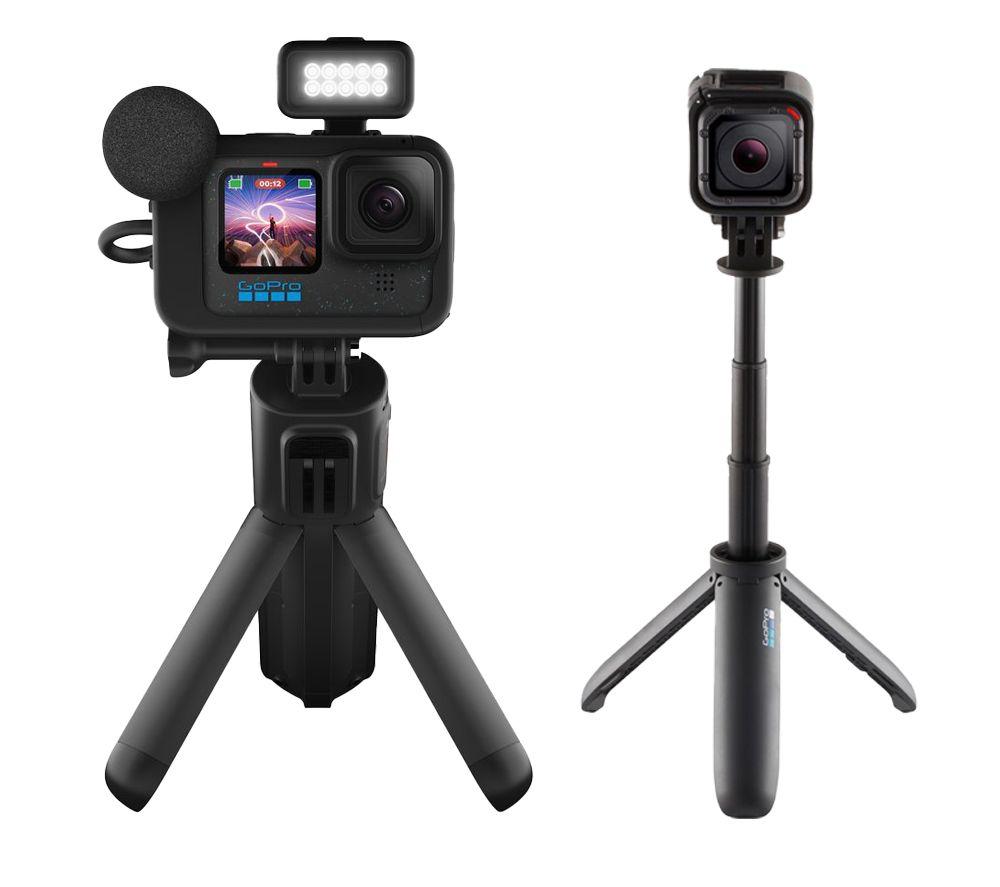 Gopro HERO12 Black Creator Edition 4K Ultra HD Action Camera & Shorty Mini AFTTM-001 Extension Pole 