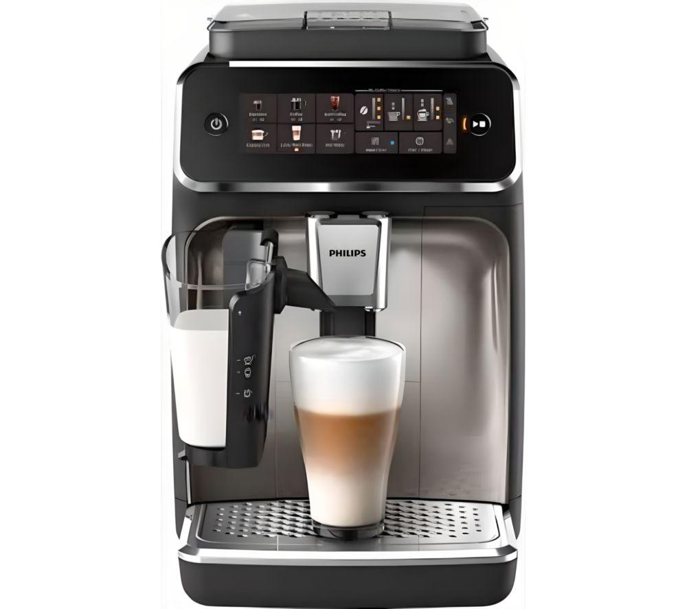 PHILIPS Series 3300 LatteGo EP3347/90 Smart Bean to Cup Coffee Machine - Chrome and Black