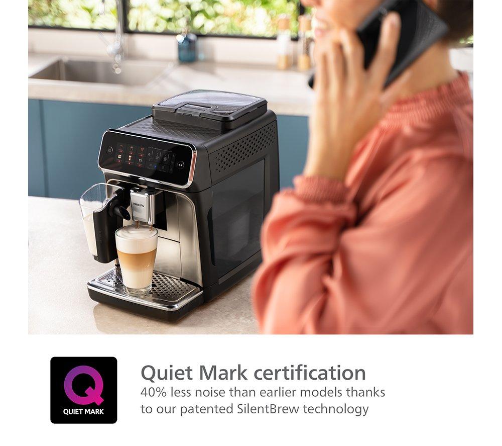 PHILIPS Series 3300 LatteGo EP3347/90 Smart Bean to Cup Coffee Machine - Chrome and Black image number 6 of 12