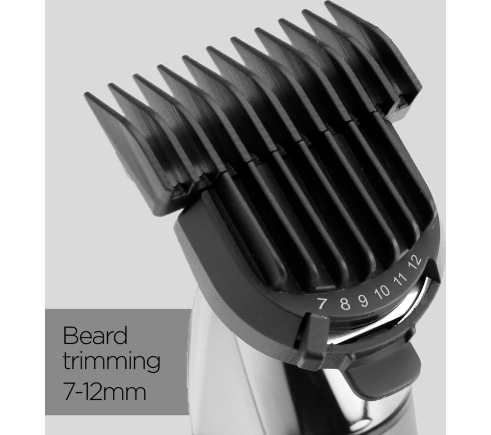 BABYLISS Super-X Metal Series Wet & Dry Beard Trimmer - Black & Grey image number 2 of 11