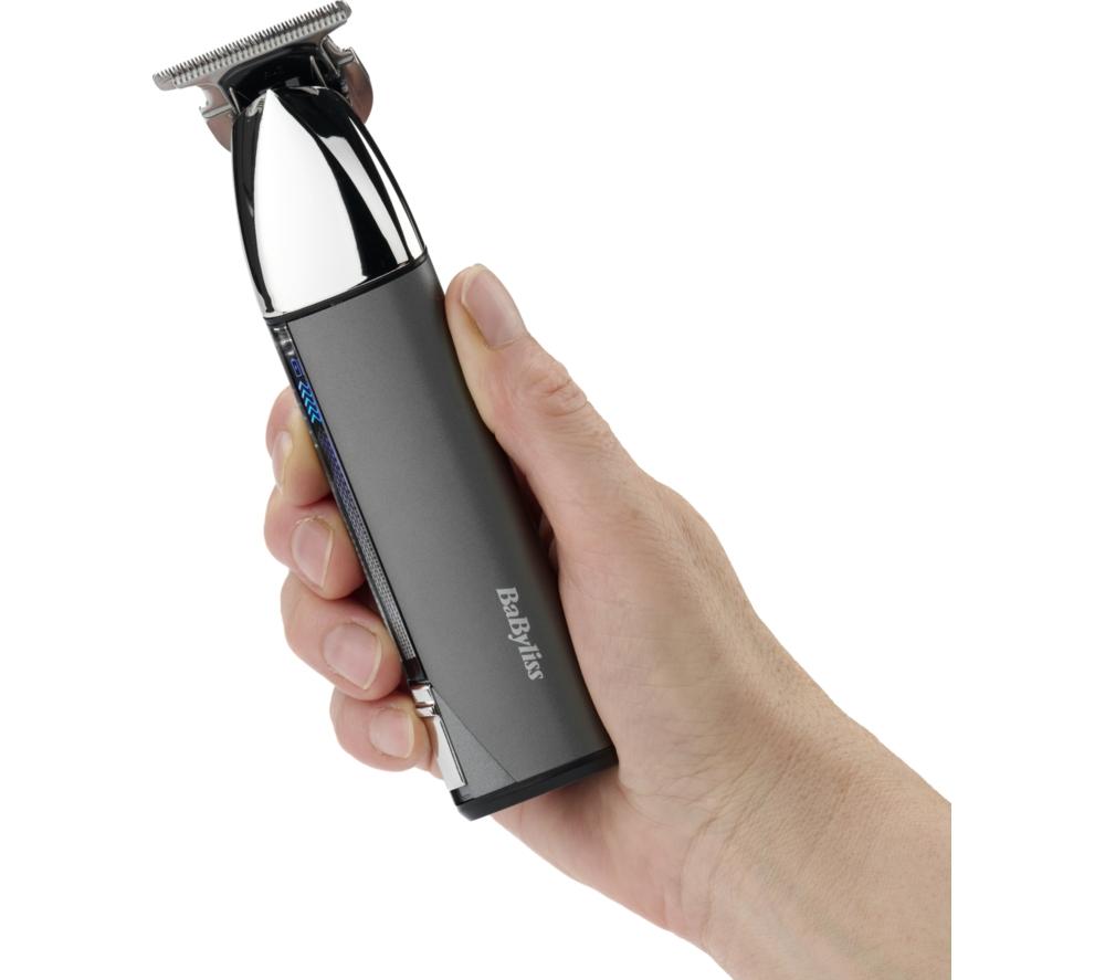 BABYLISS Super-X Metal Series Wet & Dry Beard Trimmer - Black & Grey image number 10 of 11