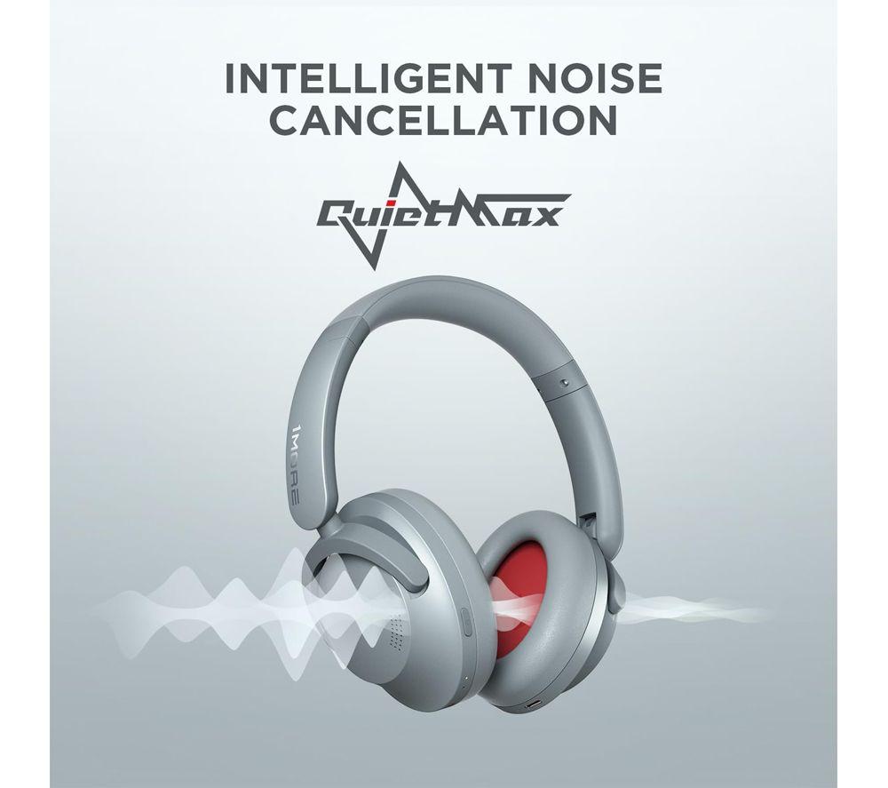 1MORE SonoFlow HQ50 Wireless Bluetooth Noise-Cancelling Headphones - Silver image number 3 of 20