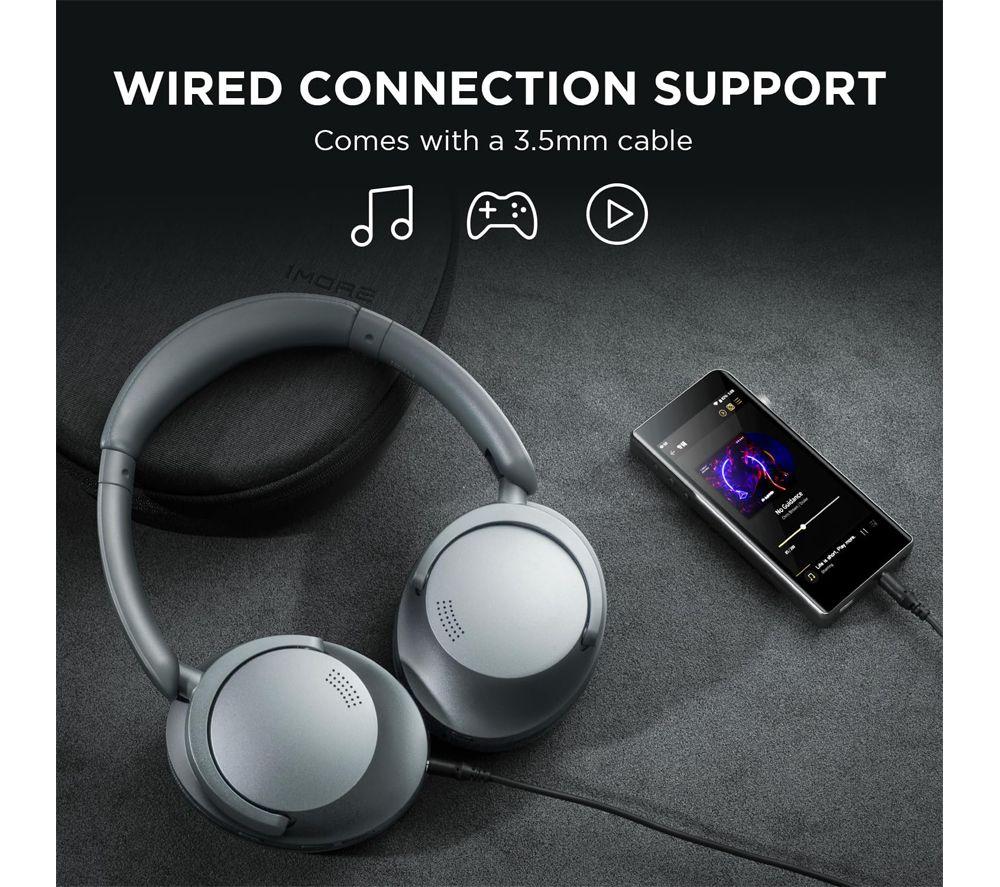 1MORE SonoFlow HQ50 Wireless Bluetooth Noise-Cancelling Headphones - Silver image number 4 of 20