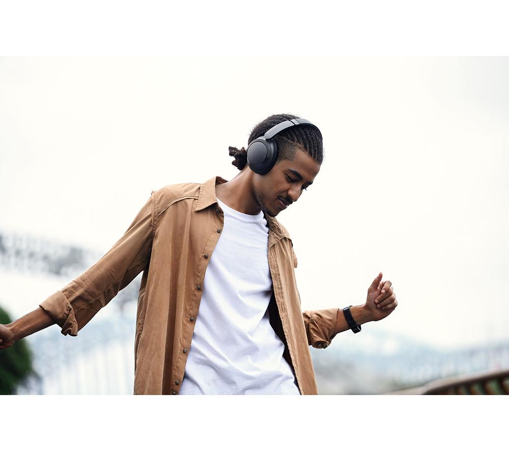 1MORE SonoFlow HQ50 Wireless Bluetooth Noise-Cancelling Headphones - Silver image number 9 of 20