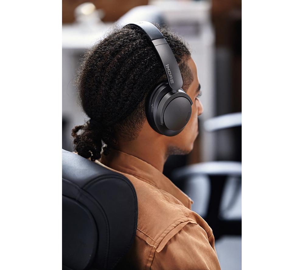 1MORE SonoFlow HQ50 Wireless Bluetooth Noise-Cancelling Headphones - Silver image number 10 of 20