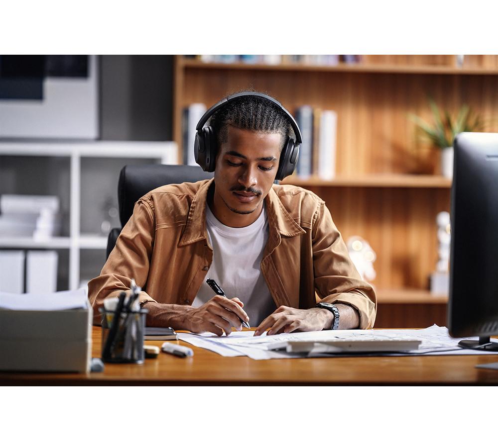 1MORE SonoFlow HQ50 Wireless Bluetooth Noise-Cancelling Headphones - Silver image number 11 of 20