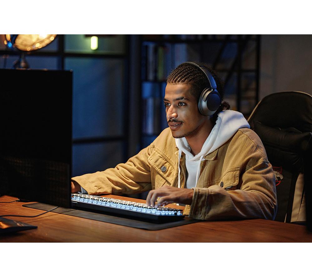 1MORE SonoFlow HQ50 Wireless Bluetooth Noise-Cancelling Headphones - Silver image number 16 of 20