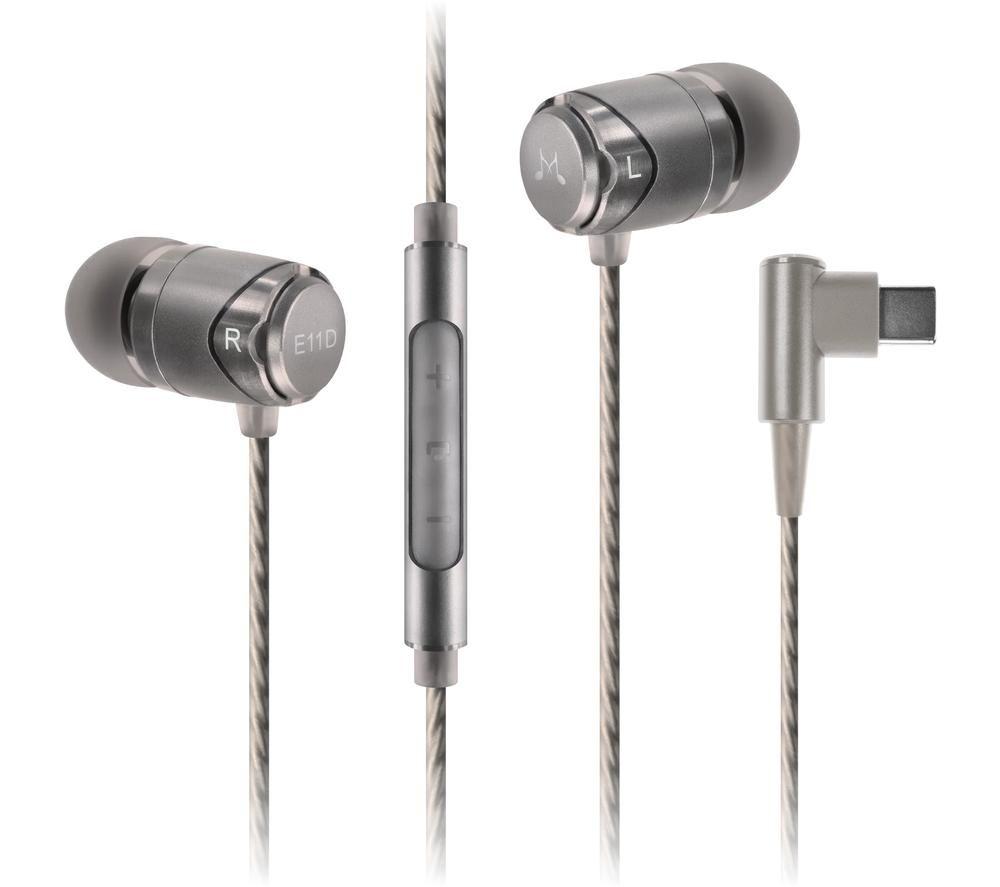 Soundmagic E11d Earphones - Silver, Silver/Grey