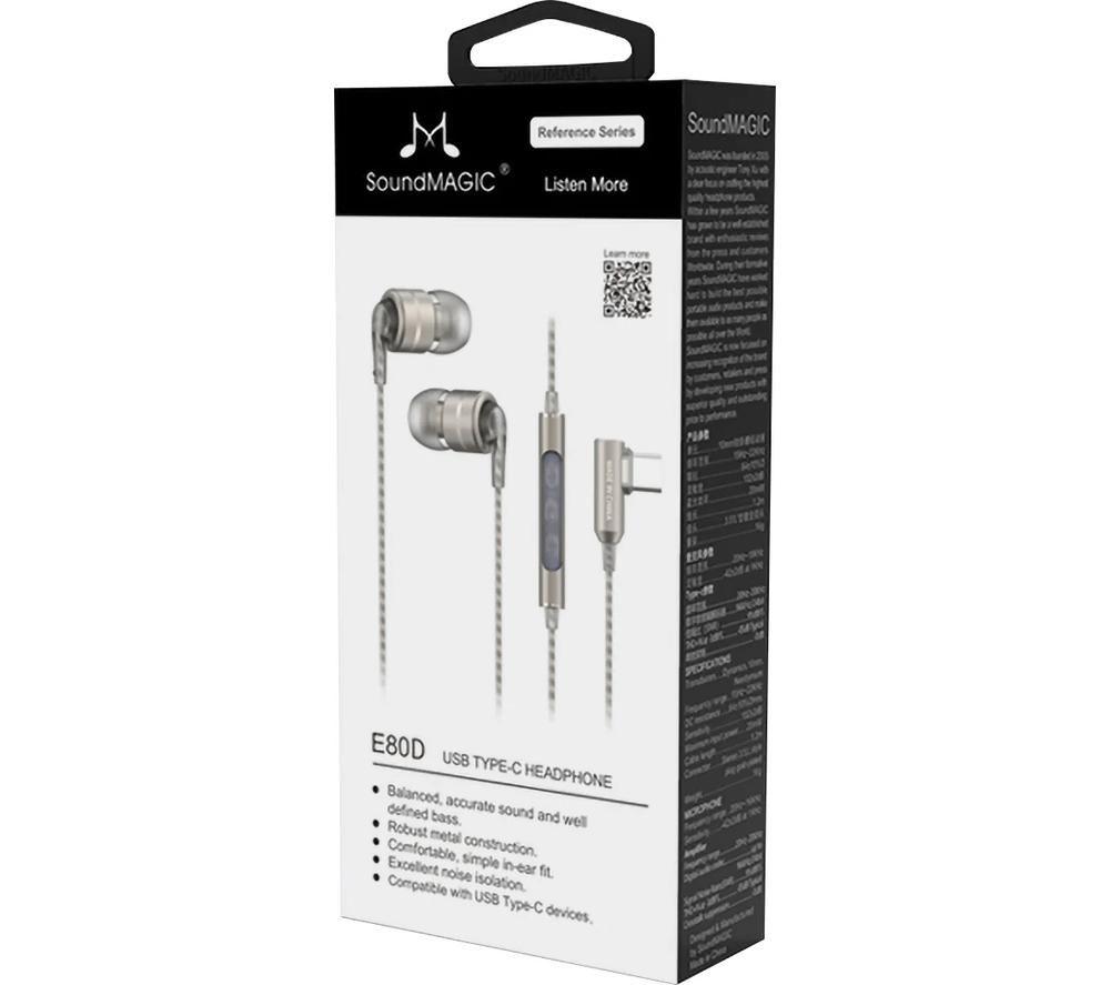 SOUNDMAGIC E80D Earphones - Silver image number 3 of 3