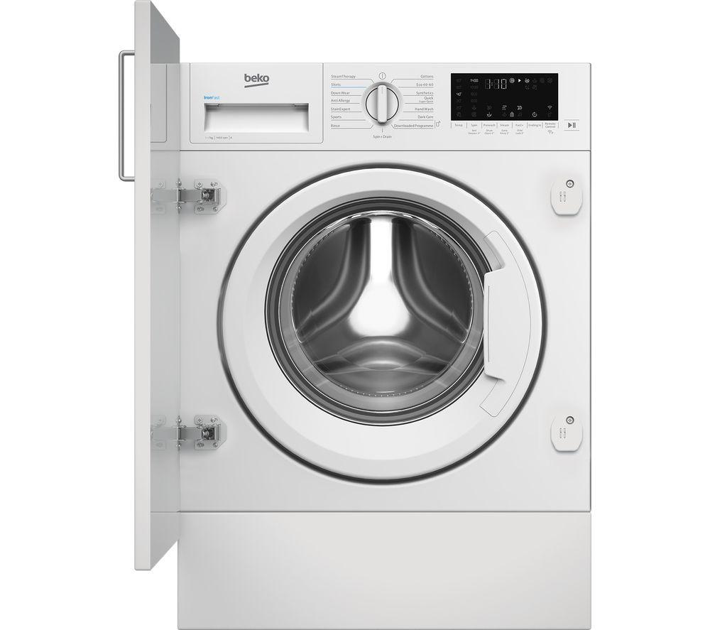 BEKO bPro 500 WTIK74122 Integrated WiFi-enabled 7 kg 1400 Spin Washing Machine, White