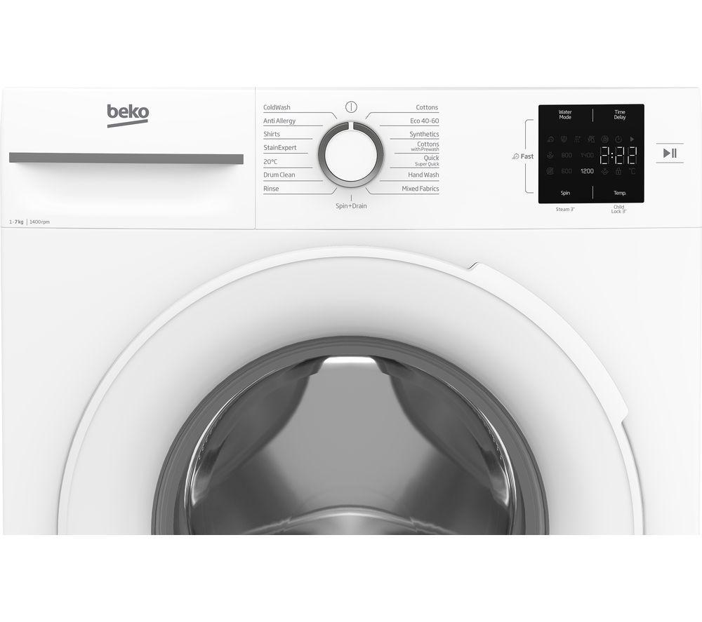 BEKO BM3WT3741W 7 kg 1400 Spin Washing Machine - White image number 4 of 4