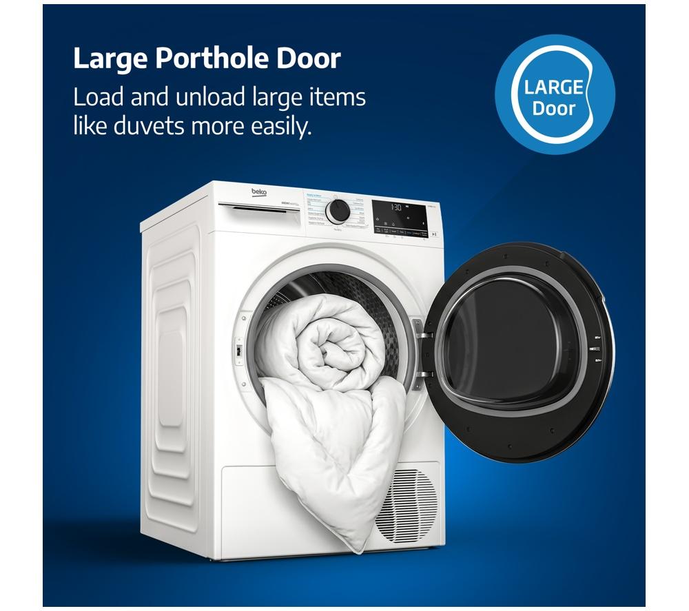 BEKO Pro WDIK954451F Integrated WiFi-enabled 9 kg Washer Dryer - White image number 8 of 16