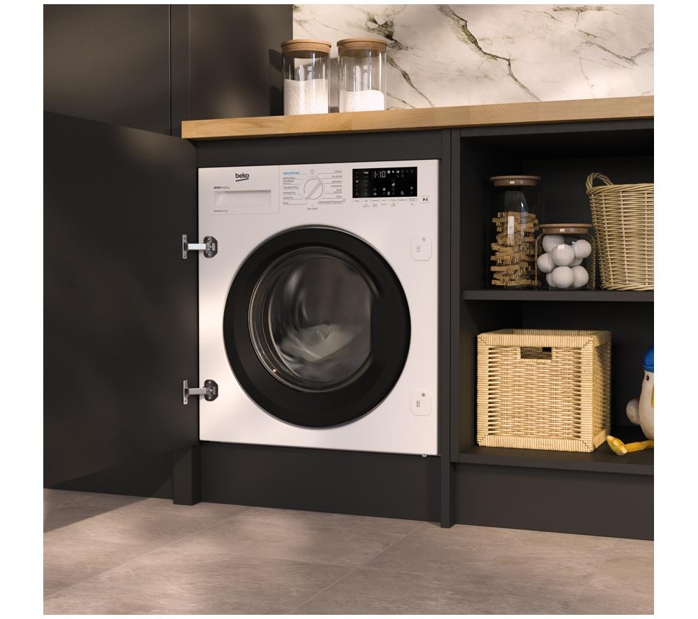 BEKO Pro WDIK954451F Integrated WiFi-enabled 9 kg Washer Dryer - White image number 15 of 16