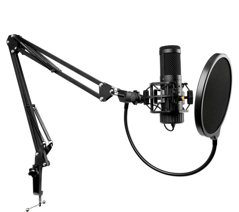 NOS X500 USB Microphone Boom Set - Black image number 2 of 3
