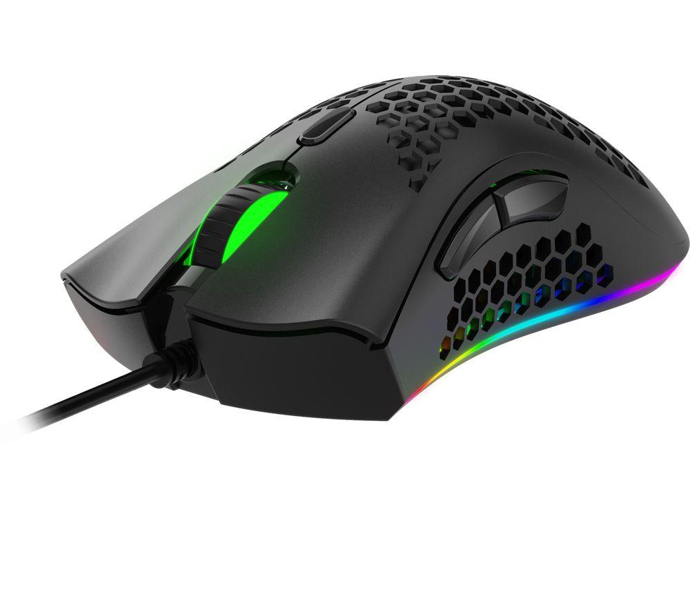 NOS M-650 Ultralight RGB Optical Gaming Mouse - Black image number 2 of 3